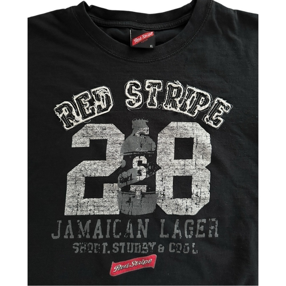 π―π²πΊ Red Stripe Jamaican Lager Graphic Tee | Size XL - Picture 2 of 6
